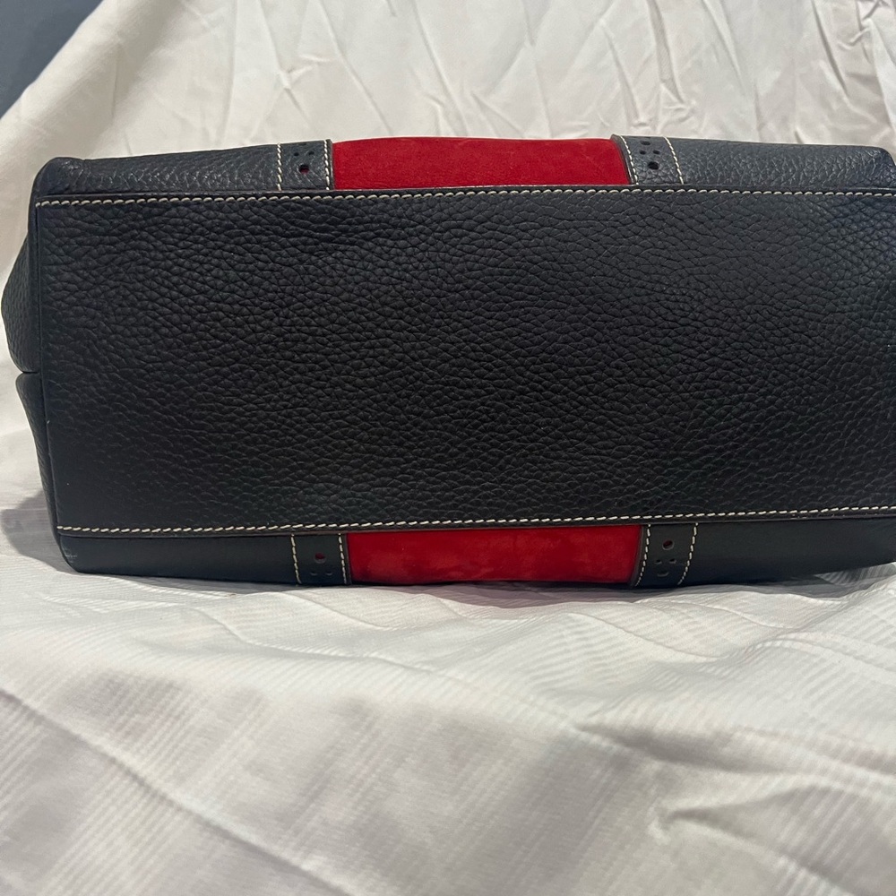 Dooney & Bourke Red and Black Hobo Bag - Picture 4 of 5